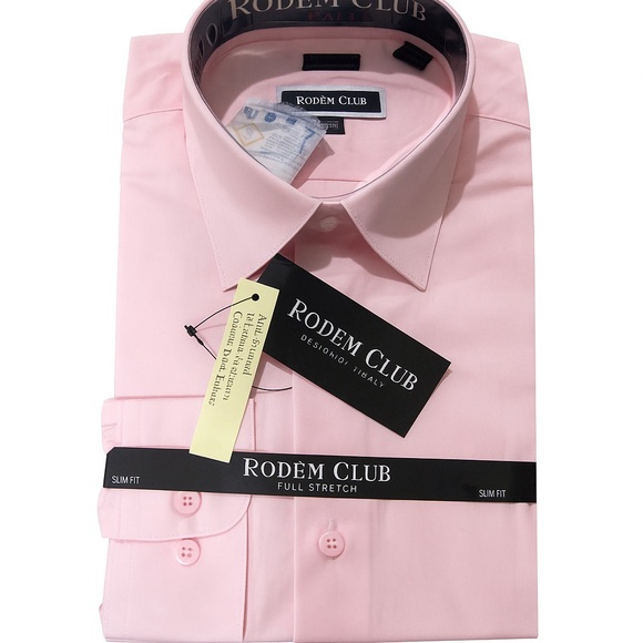 Rodem Club Other - NWT Pink Dress Shirt for Men | 15 32/33 Slim Full Stretch